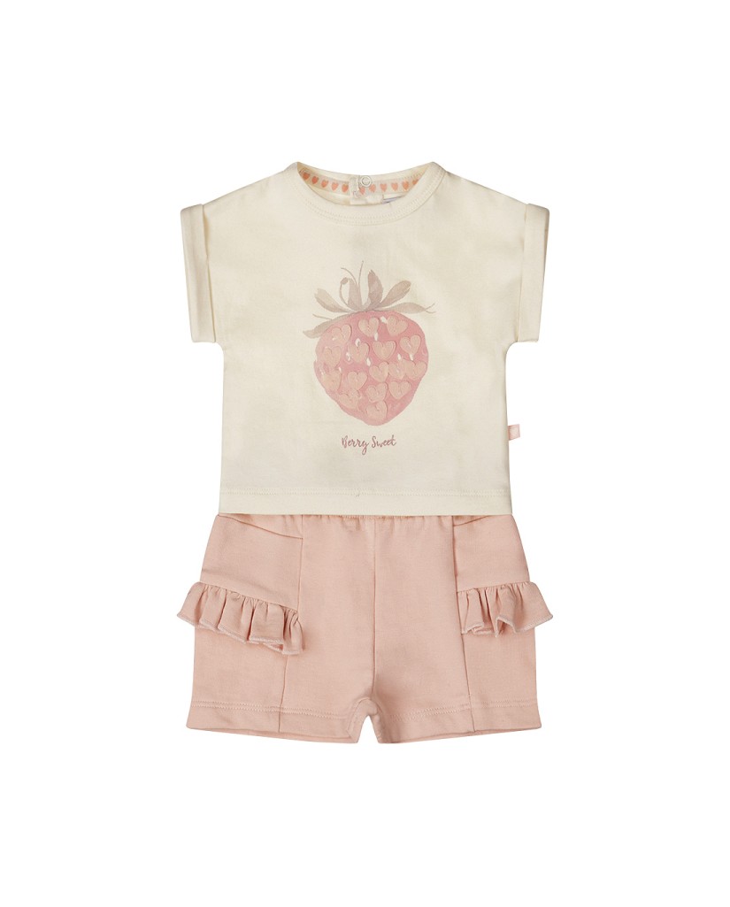 P54307-35 Conjunto bebe / niña de 2 piezas fresa