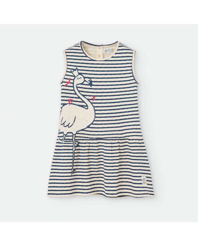 581-05 Vestido infantil marinero flamenco