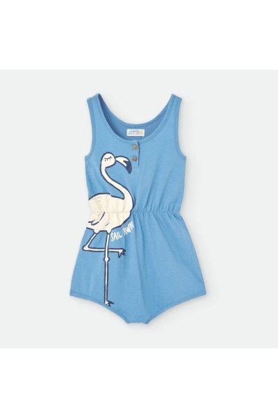 582-05 Mono infantil flamenco azul