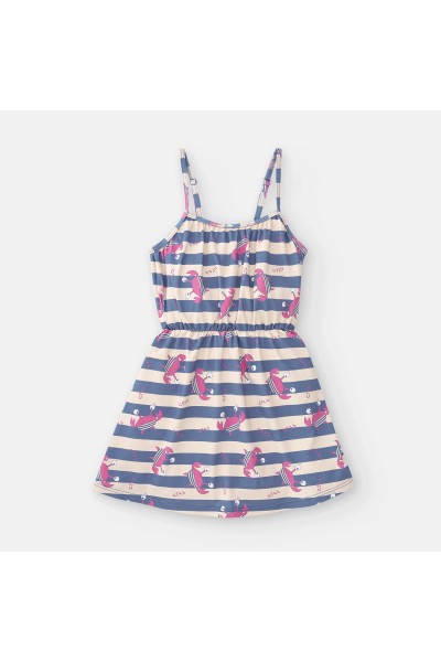 740-03 Vestido playero niña cangrejos