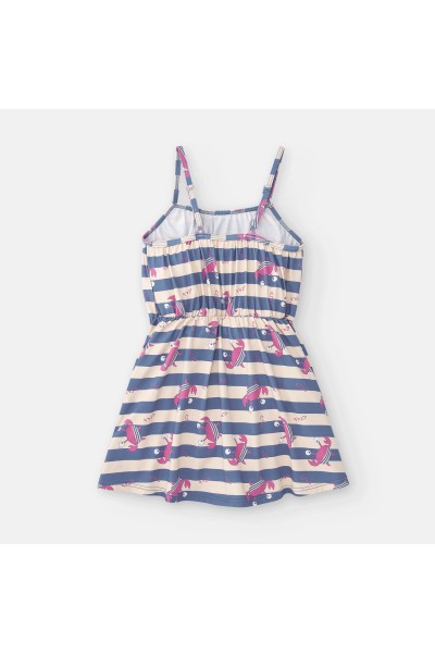 740-03 Vestido playero niña cangrejos