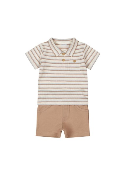 P54552-31 Conjunto 2 piezas niño polo rayas