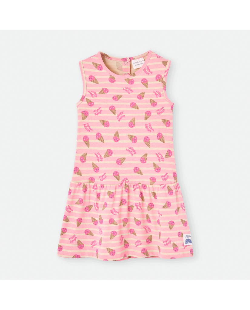 780-07 Vestido infantil niña helados