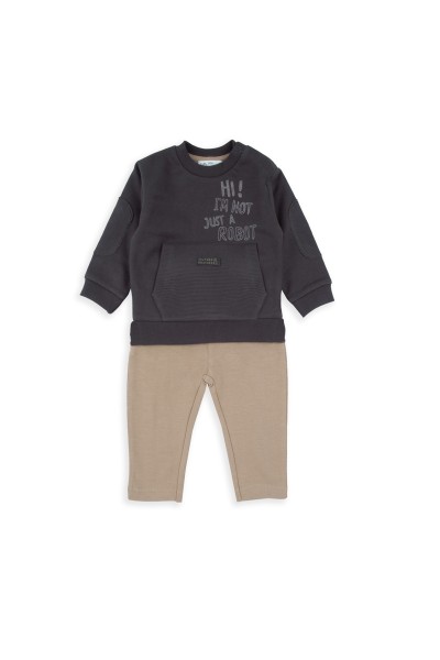 252012 Conjunto 2 piezas niño gris y beig