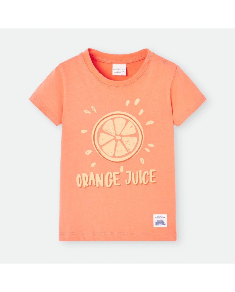 861-02 Camiseta niño "Orange juice" Waterlemon