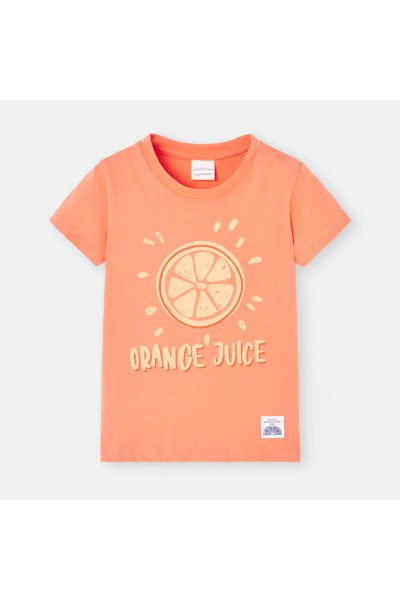 861-02 Camiseta niño "Orange juice" Waterlemon