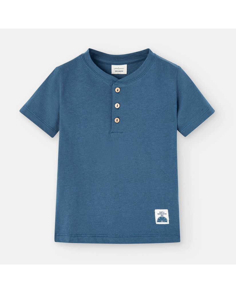 860-11 Camiseta niño azul casual