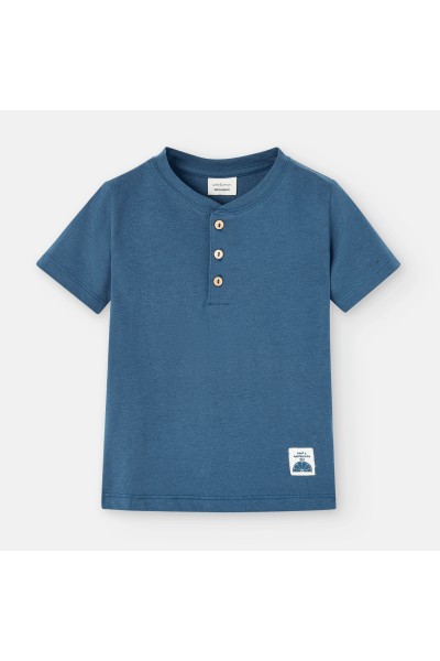 860-11 Camiseta niño azul casual
