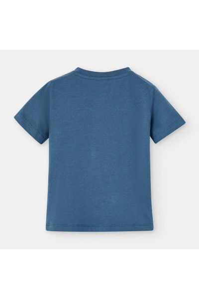 860-11 Camiseta niño azul casual