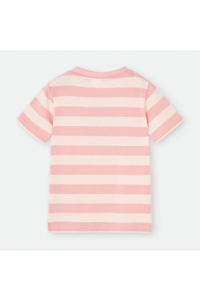 860-01 Camiseta niño a rayas pastel