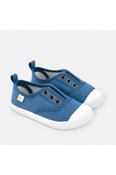 195-05 Zapatilla infantil cierre elástico marino