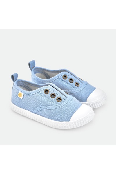 195-13 Zapatilla infantil cierre elástico azul