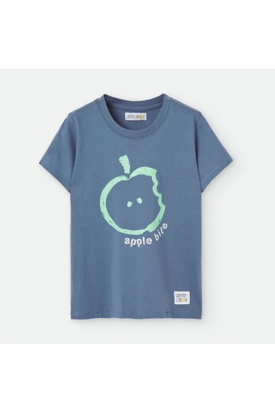 642-06 Camiseta niño manzana manga corta