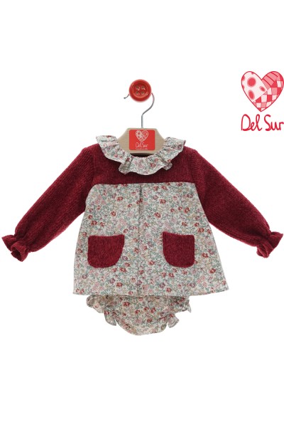 2074INV-24 Vestido con braguita flores "Familia BACHATA"