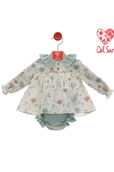 2079INV-24 Vestido con braguita bicis "Familia SAMBA"
