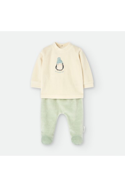 6001 PIJAMA 2 PIEZAS BEBE PINGÜINO