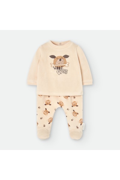6002 PIJAMA 2 PIEZAS BEBE WOOF VIBES