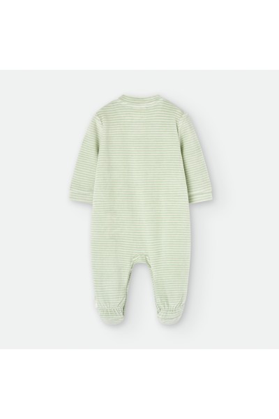6106 PELELE BEBE RAYAS PINGÜINO