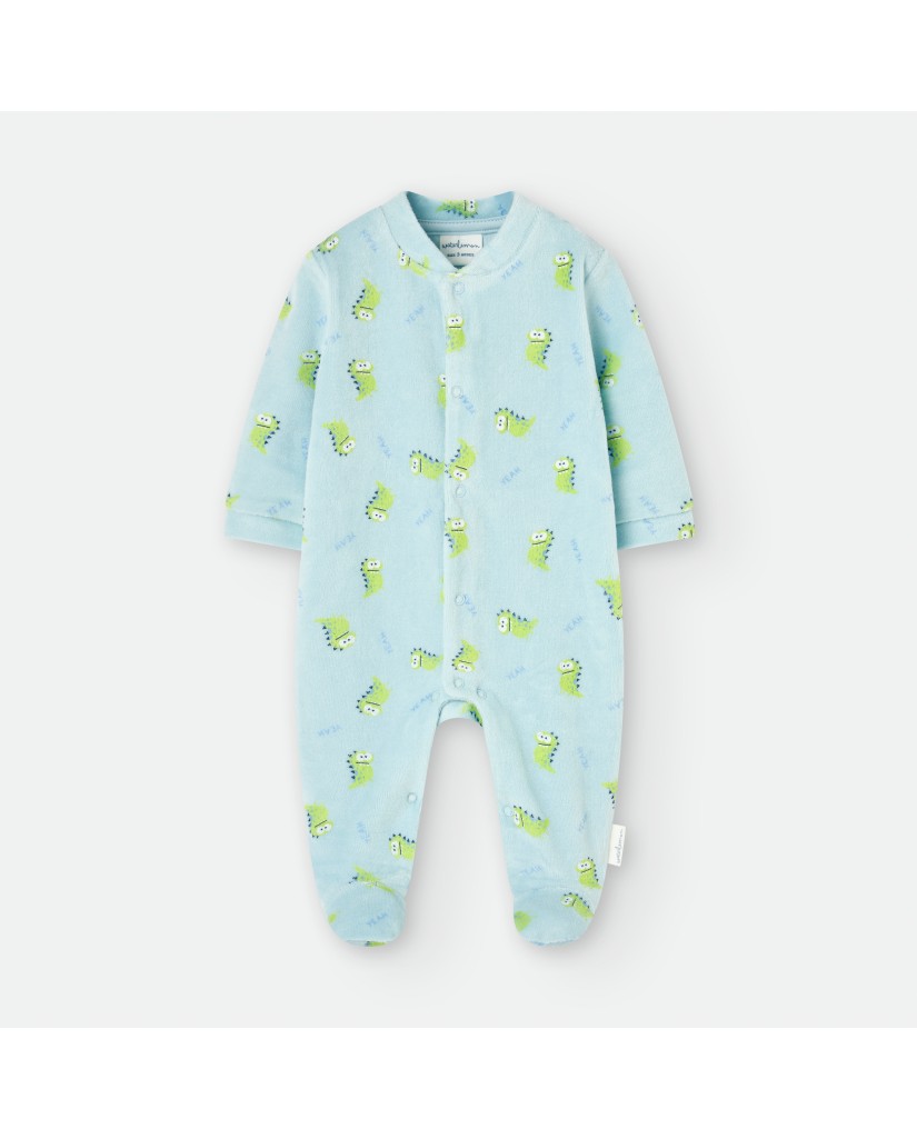 6107 PELELE BEBE DINO AZUL