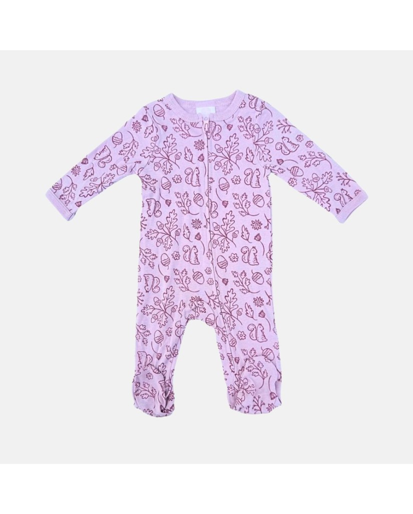 HS2303356 Pelele bebé manga larga rosa flores