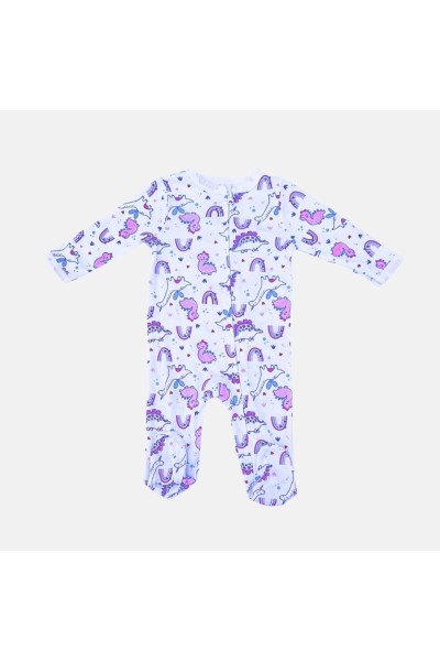 HS2303357 Pelele bebé manga larga unicornios rosa