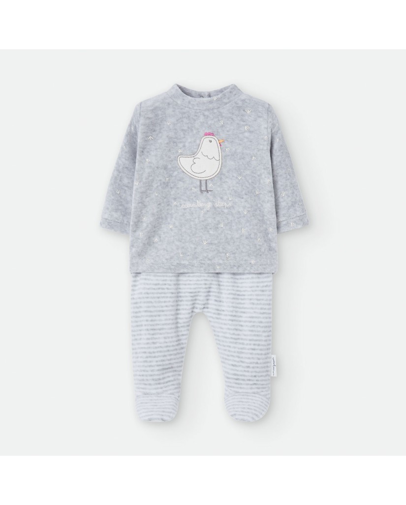 4008-23 Pijama bebé 2 piezas pajarito Waterlemon