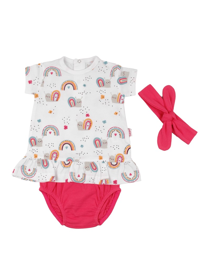 140091 VESTIDO+BRAGA+CINTA ARCOIRIS BABYBOL
