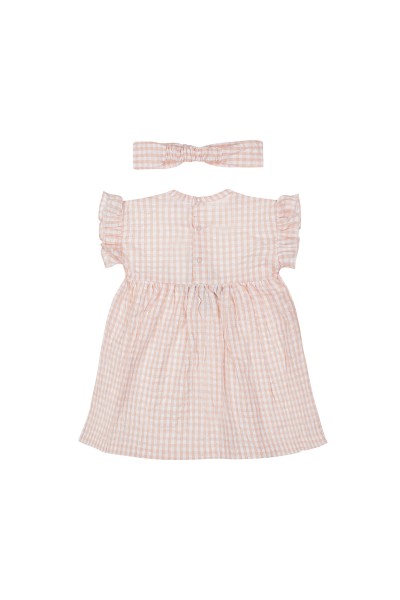 P54315-35 Vestido niña + diadema vichy rosa 40 Grados