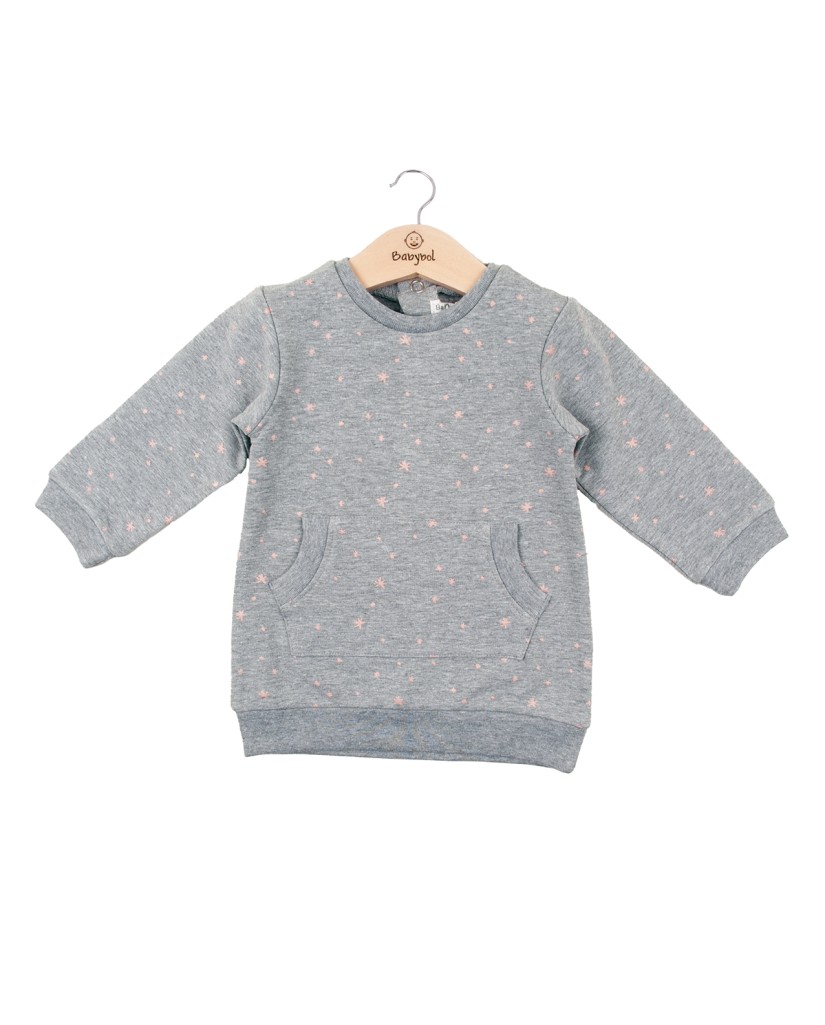 231024 VESTIDO SUDADERA NIÑA GRIS BABYBOL