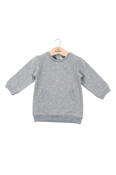 231024 VESTIDO SUDADERA NIÑA GRIS BABYBOL