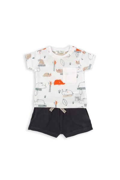 150836 CONJUNTO 2 PIEZAS 'RINOCERONTES' BABYBOL