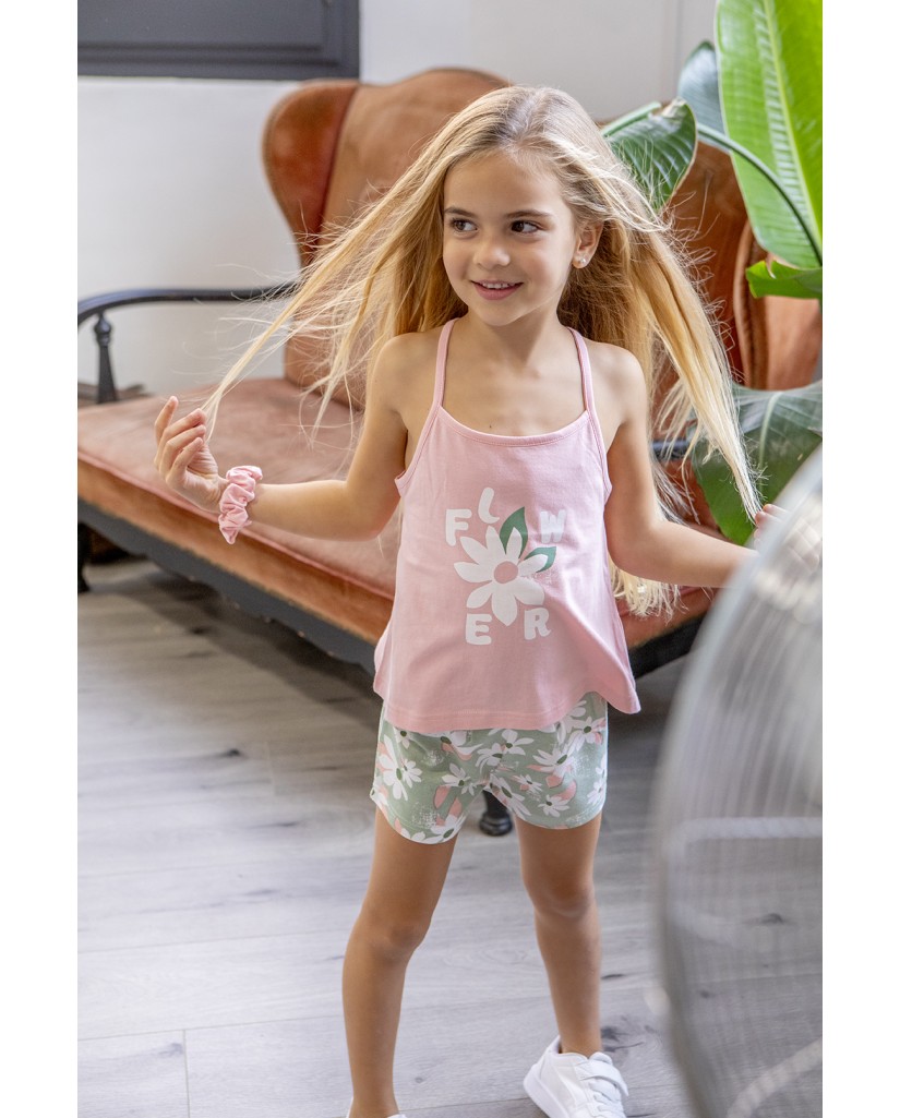 151314 CONJUNTO 2 PIEZAS+COLETERO 'FLOWER'