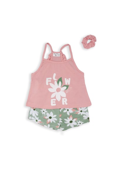 151314 CONJUNTO 2 PIEZAS+COLETERO 'FLOWER'