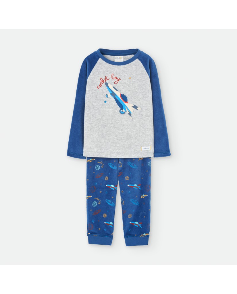 6405 PIJAMA INFANTIL ROCKET BOY TERCIOPELO