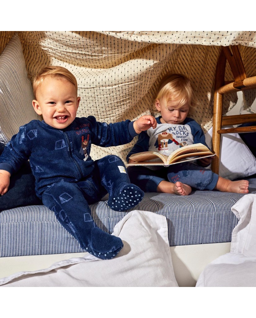 4202-23 Pijama manta infantil azul Gorila