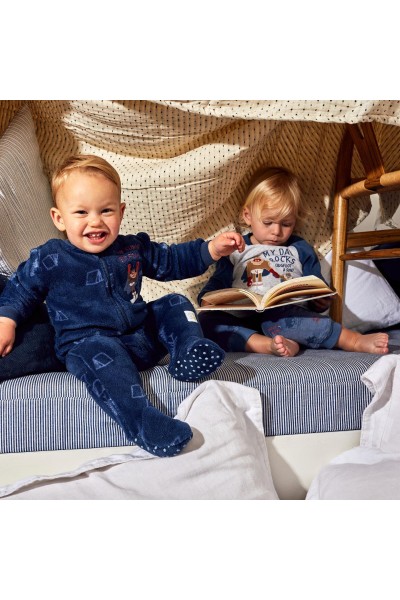 4202-23 Pijama manta infantil azul Gorila