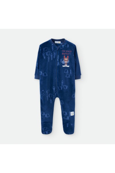 4202-23 Pijama manta infantil azul Gorila