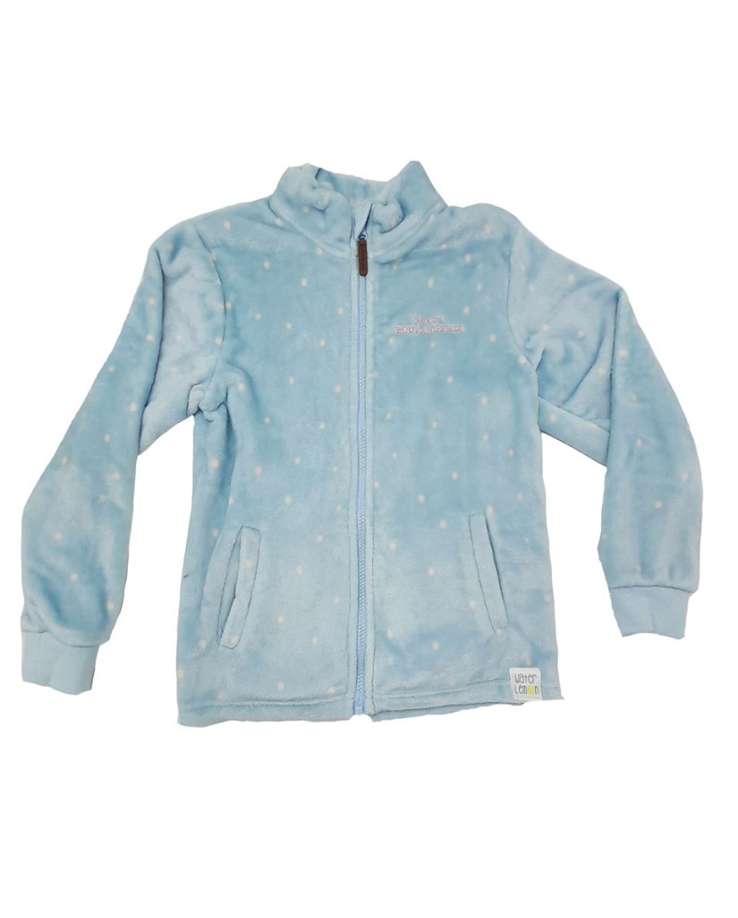 4324-23 Bata corta niña azul celeste