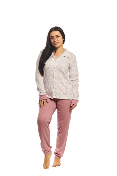83835 PIJAMA SEÑORA CLASICO CAMISERO