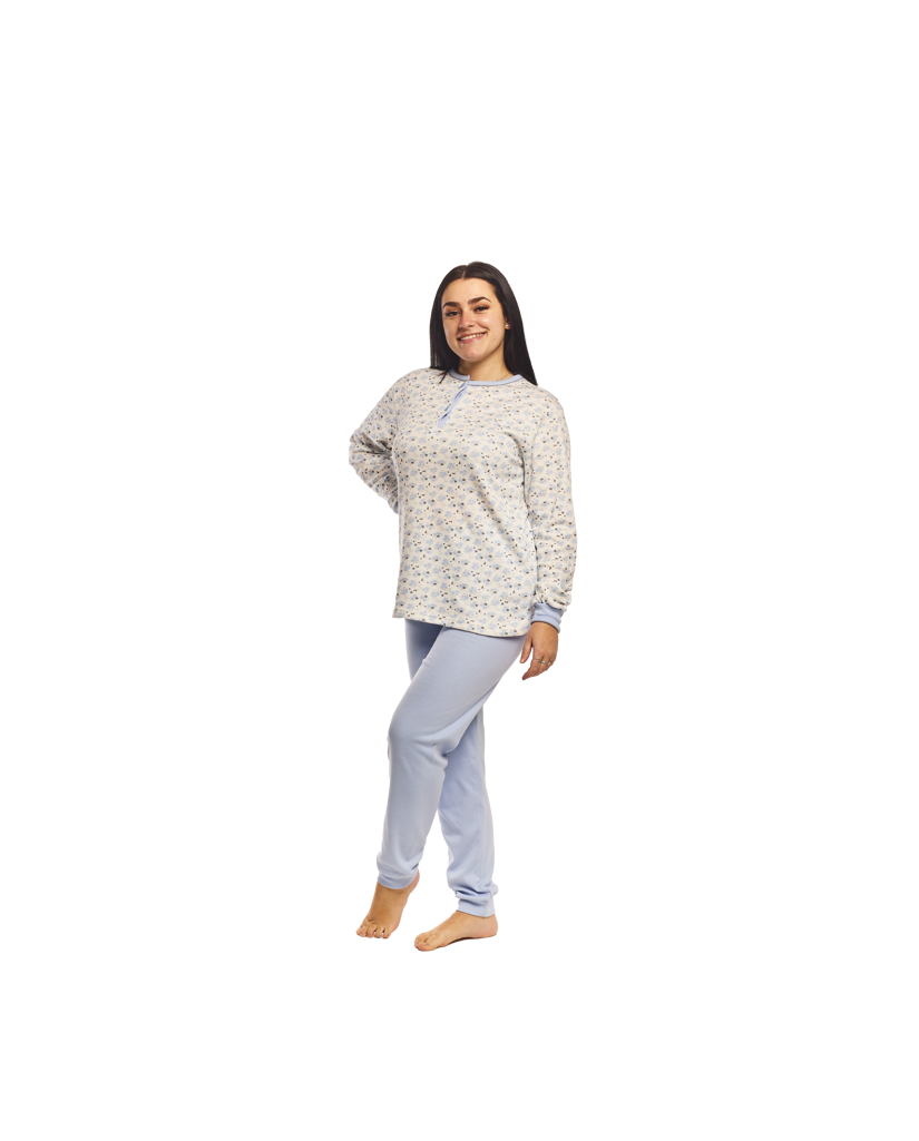 83830 PIJAMA MUJER TAPE RAMITOS