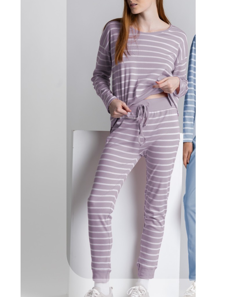 62558-0 PIJAMA OVERSIZE STRIPES HOME Admas