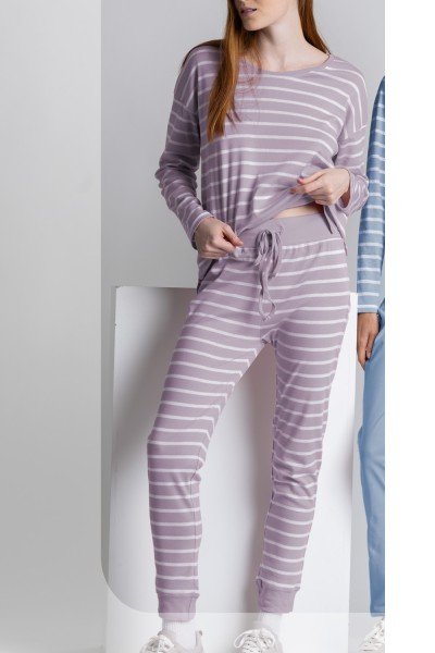 62558-0 PIJAMA OVERSIZE STRIPES HOME Admas