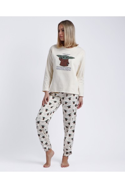 60499-0 PIJAMA MUJER CUTE BABY YODA Admas