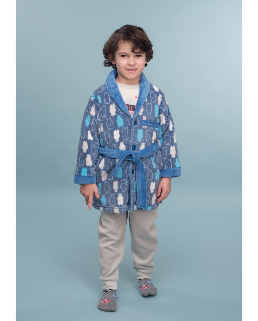 DA21163 Bata infantil niño coralina- Don Algodón