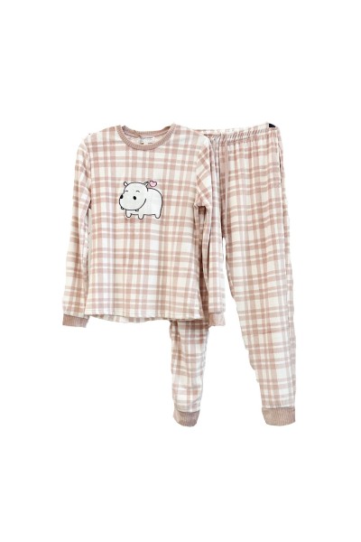 MV03-23 Pijama mujer terciopelo vaquita