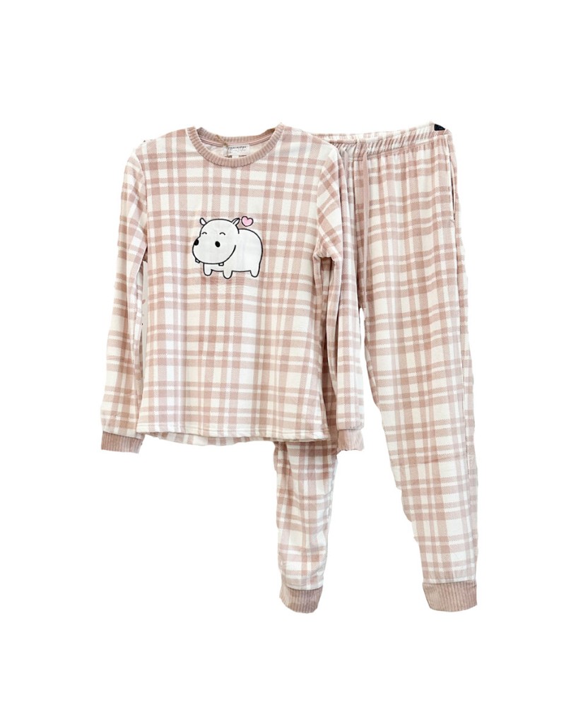 MV03-23 Pijama mujer terciopelo vaquita