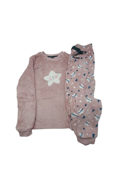 D641-24 Pijama mujer coralina Estrella-40 Grados
