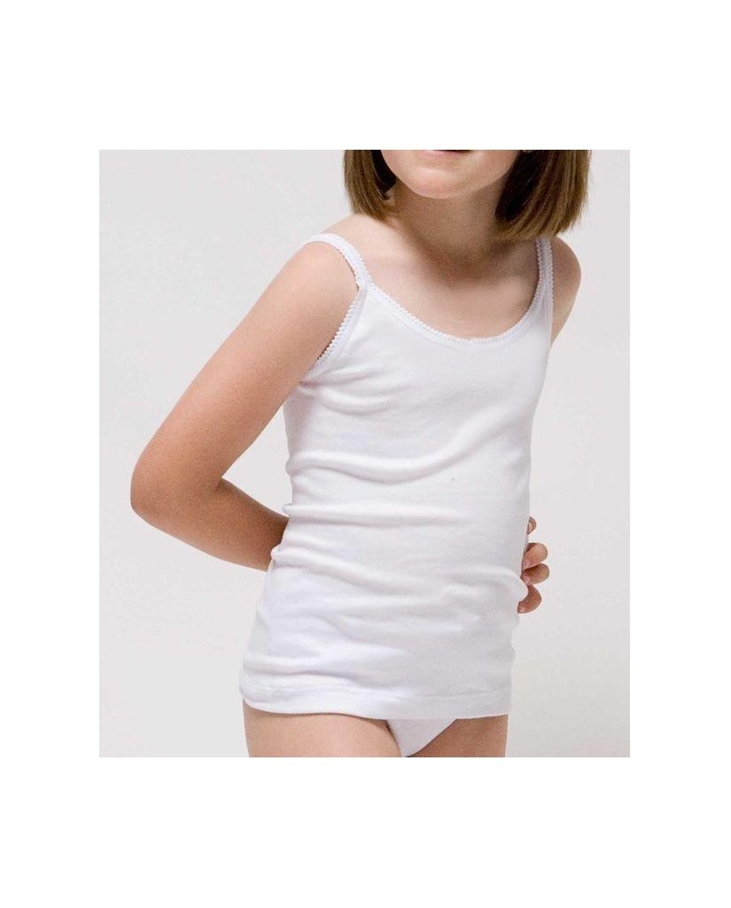 4201A CAMISETA NIÑA TIRANTE FINO CANALE 1X1 ALEVIN