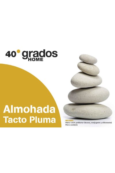 PLUMA ALMOHADA TACTO PLUMA 40 GRADOS