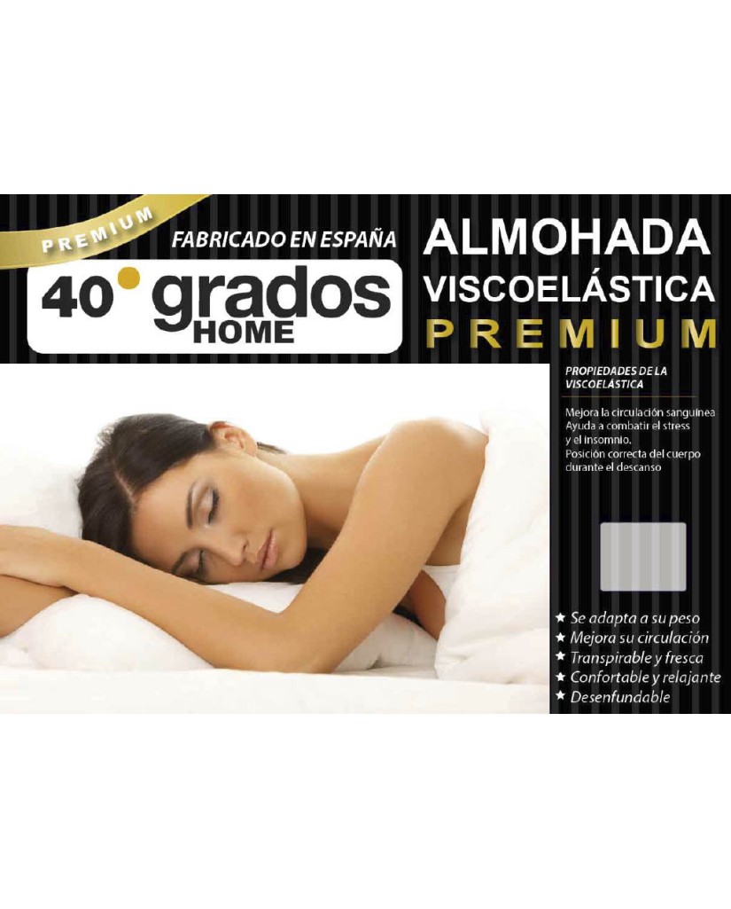 VISCO ALMOHADA VISCOELASTICA 40 GRADOS